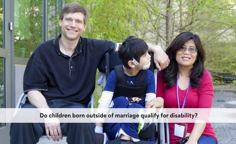 Do children born outside of marriage qualify for disability?