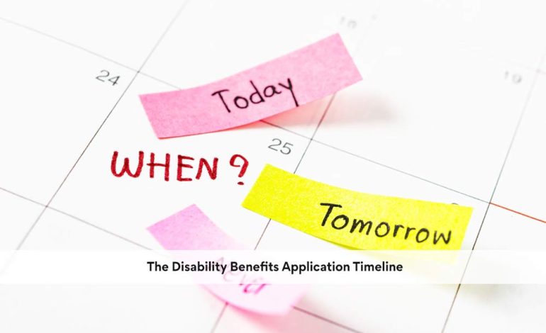  The Disability Benefits Application Timeline