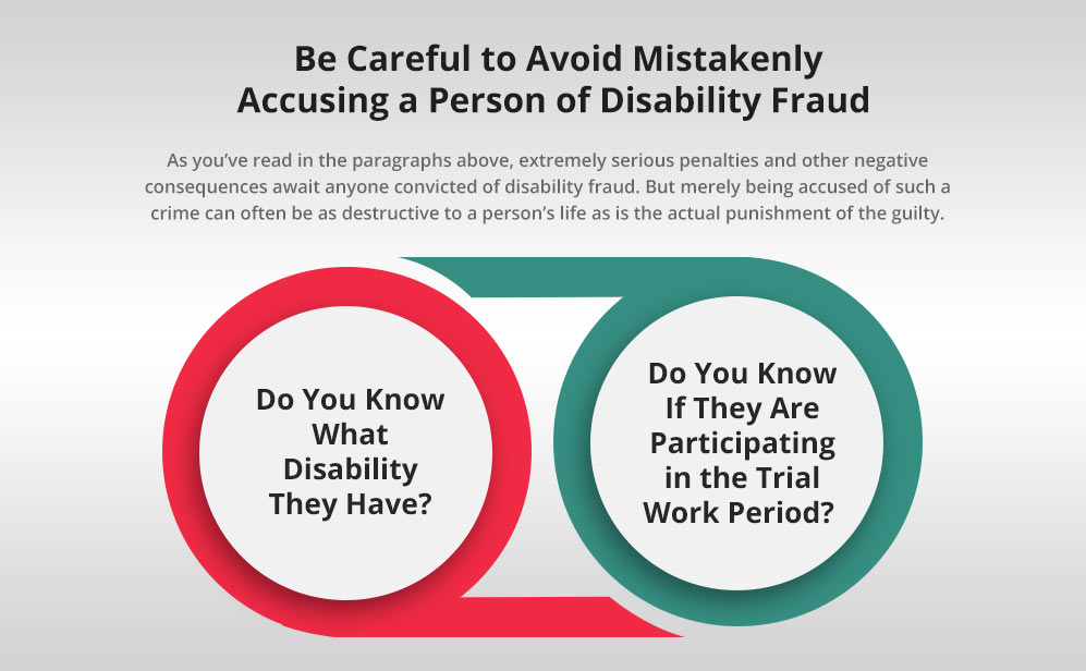 Be Careful to Avoid Mistakenly Accusing a Person of Disability Fraud